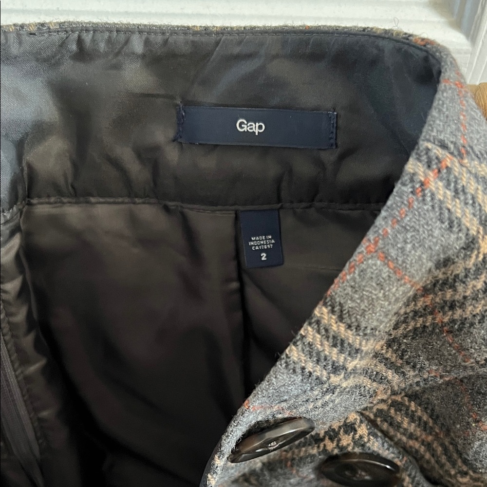 GAP Black and Brown Plaid Pencil Skirt - Picture 2 of 2